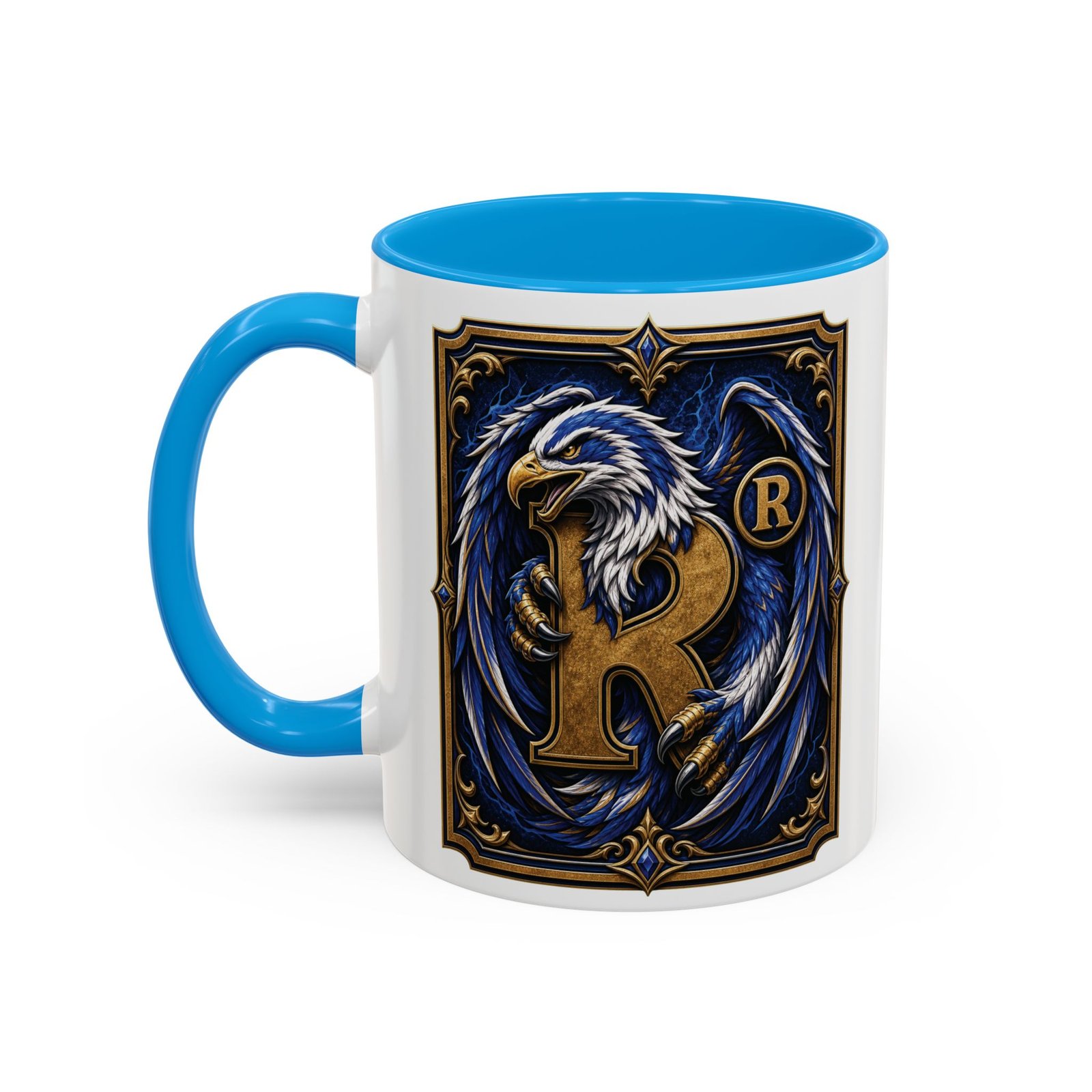 House of Eagle – Accent Color Mug – Wizarding School Wisdom in Every Sip - Image 10