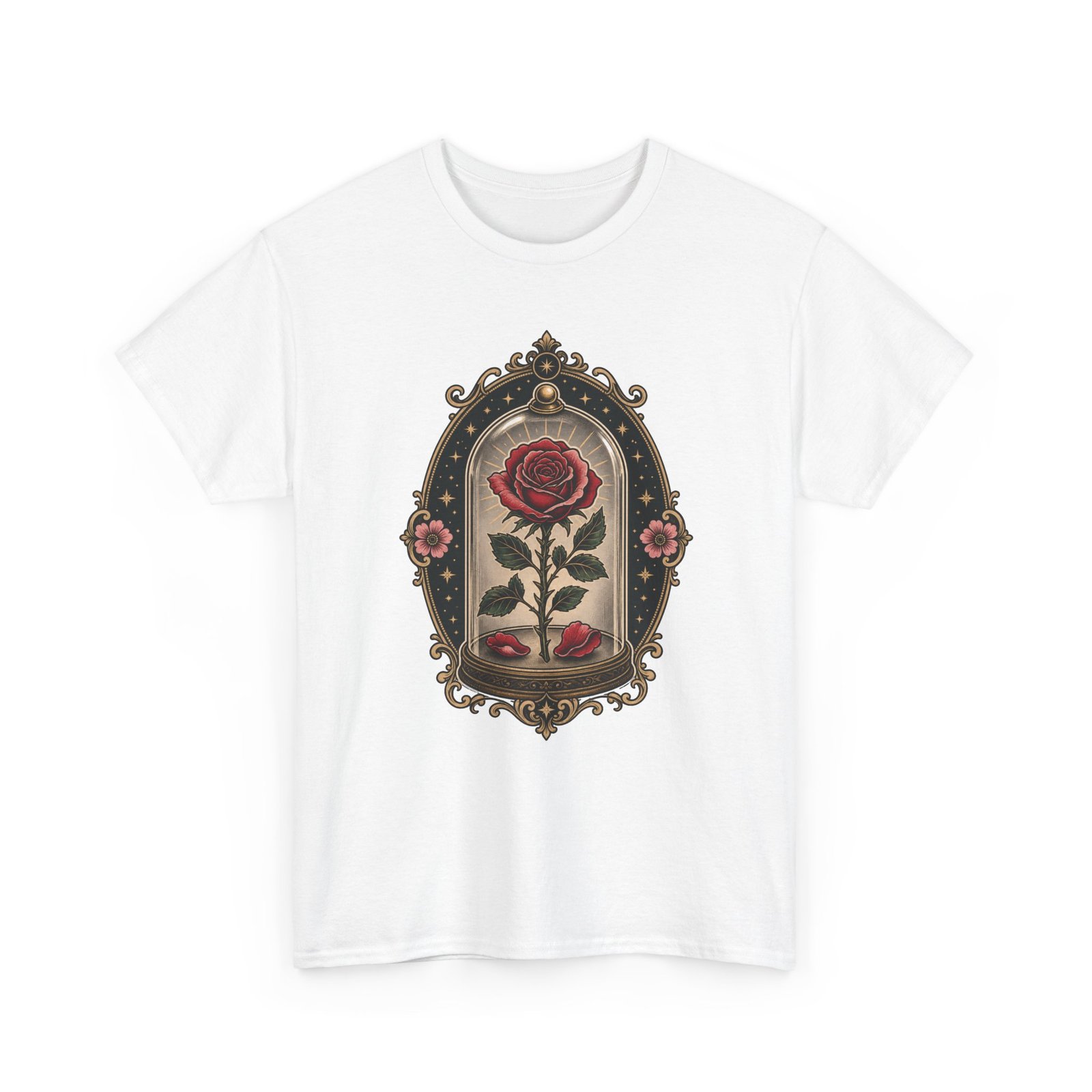 Enchanted Rose - Unisex T-Shirt – Timeless Beauty, Captured in Glass - Image 19