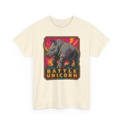 Battle Unicorn - Unisex T-Shirt – Funny Rhino - Fantasy Animal - Image 24