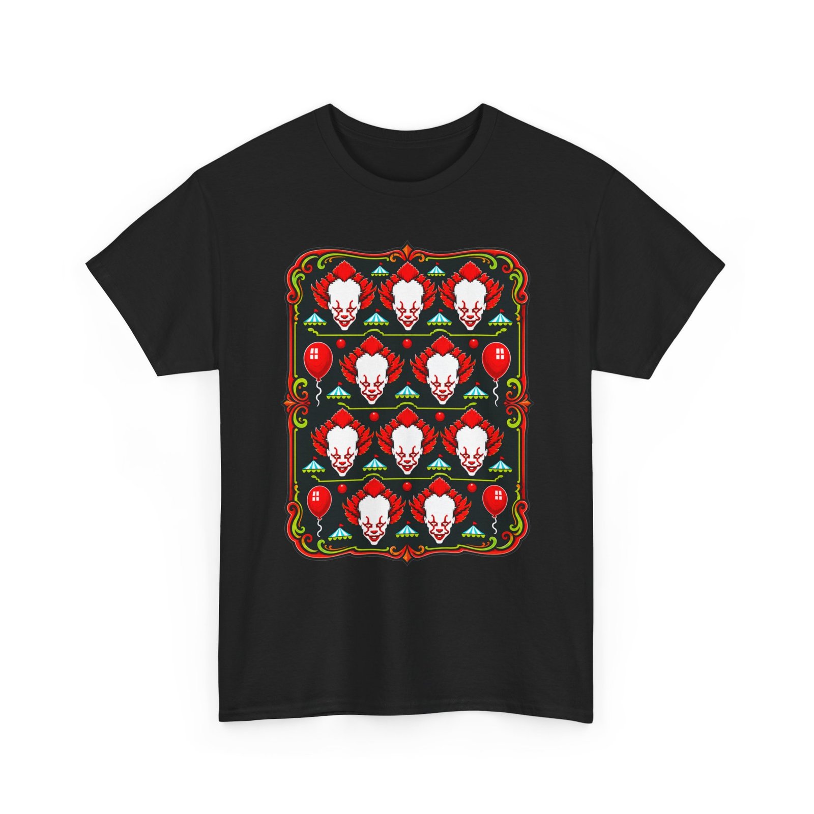 Scary Clown Halloween Christmas – Unisex T-Shirt – From Spooky Season to Scary Christmas