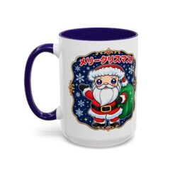 Kawaii Santa - Color Accent Mug – メリークリスマス with Every Sip - Image 16