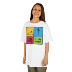 Alternative view of Acute Angle / A Cute Angel – Kids T-Shirt – The Cutest Geometry Joke