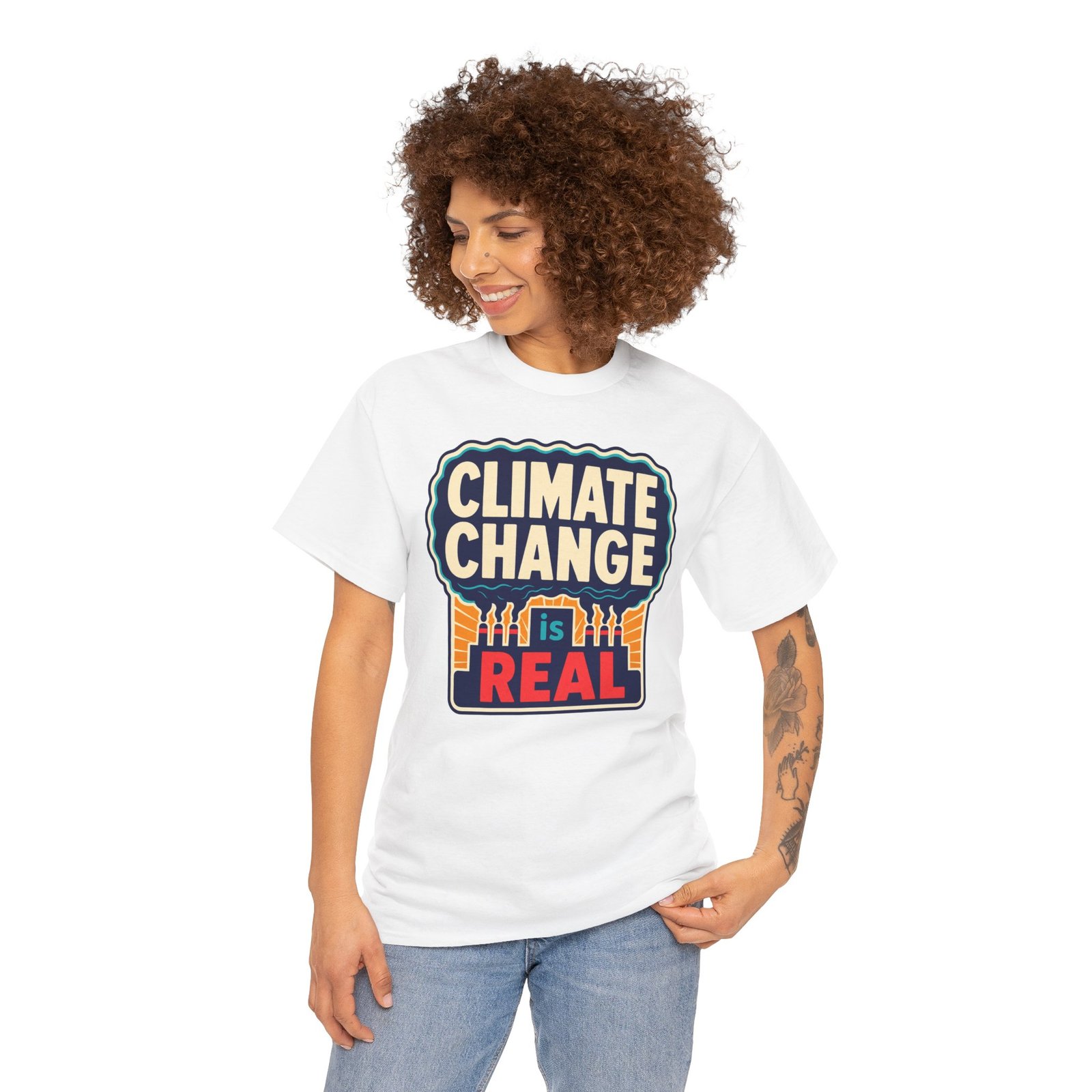 Climate Change Is Real - Unisex T-Shirt – A Message in the Smoke - Image 6