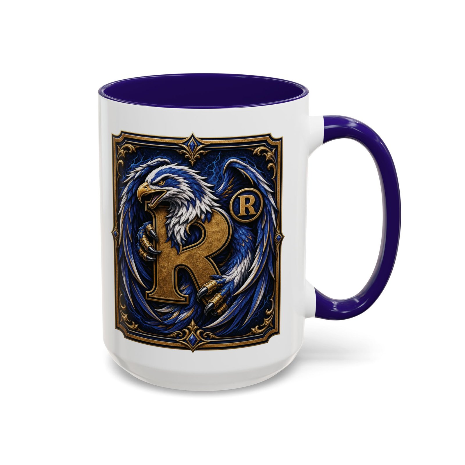 House of Eagle – Accent Color Mug – Wizarding School Wisdom in Every Sip - Image 11