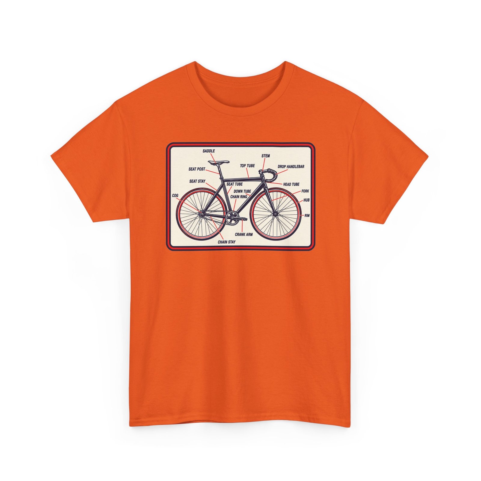 Know Your Bike – Unisex T-Shirt – Two-Wheeled Anatomy Lesson - Image 12