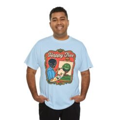 "Happy Tree" Unisex T-Shirt – Peace, Paint, and Positivity - Image 10
