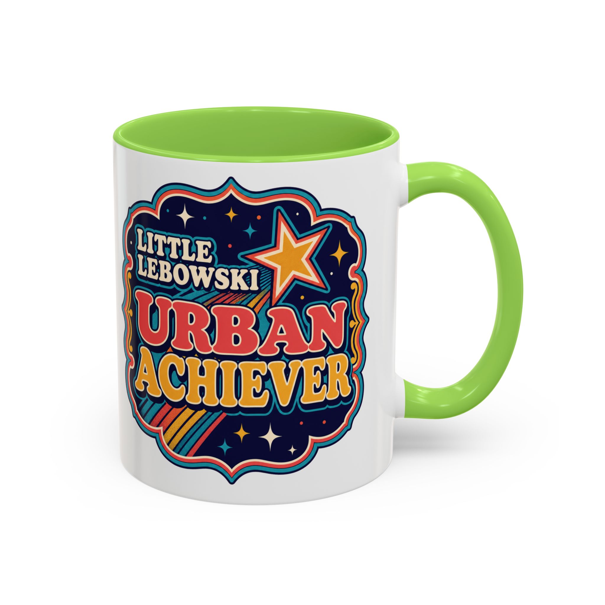Little Lebowski Urban Achiever – Accent Color Mug – Modest Goals, Strong Coffee - Image 13