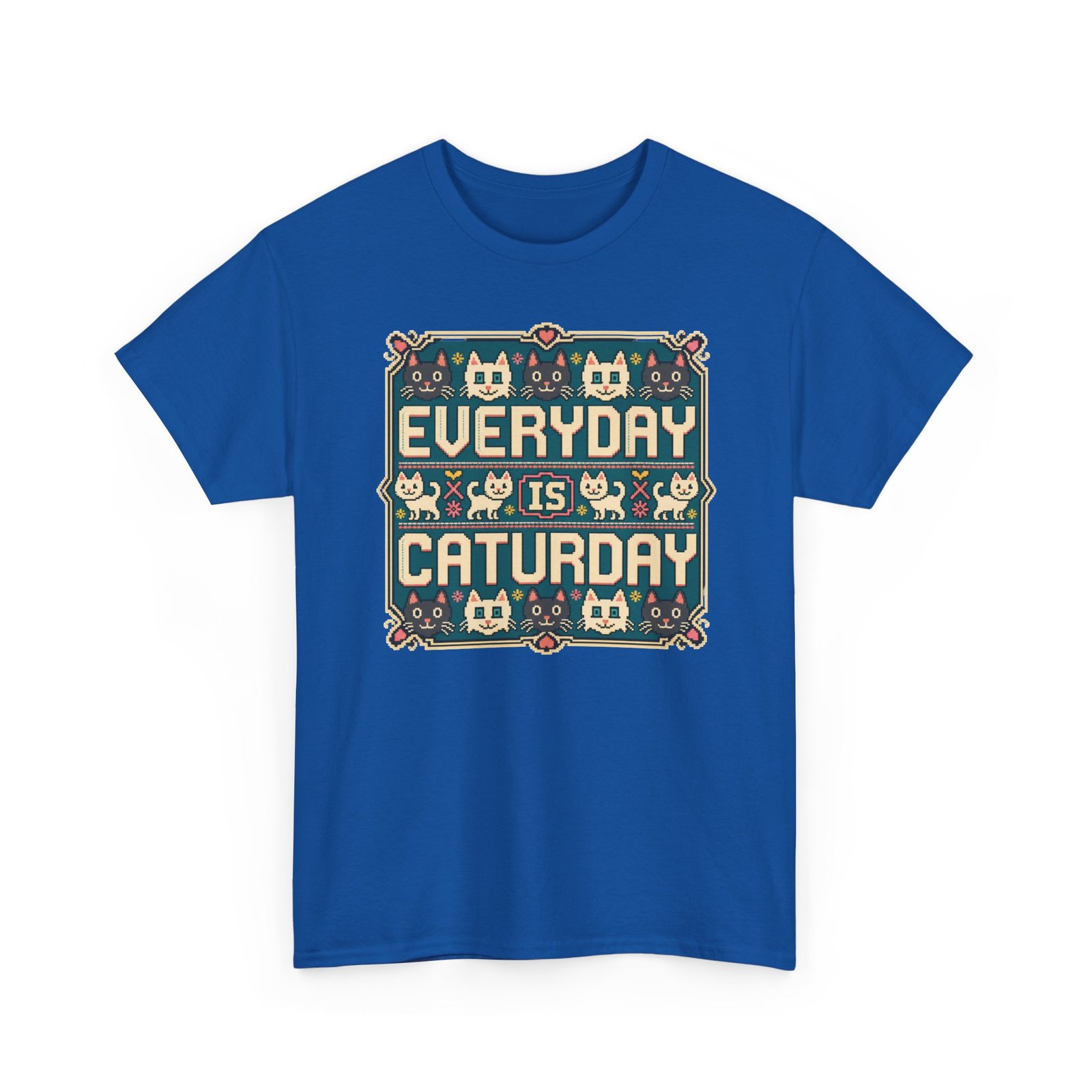 Everyday Is Caturday – Unisex T-Shirt – Feline Festive Vibes - Image 25