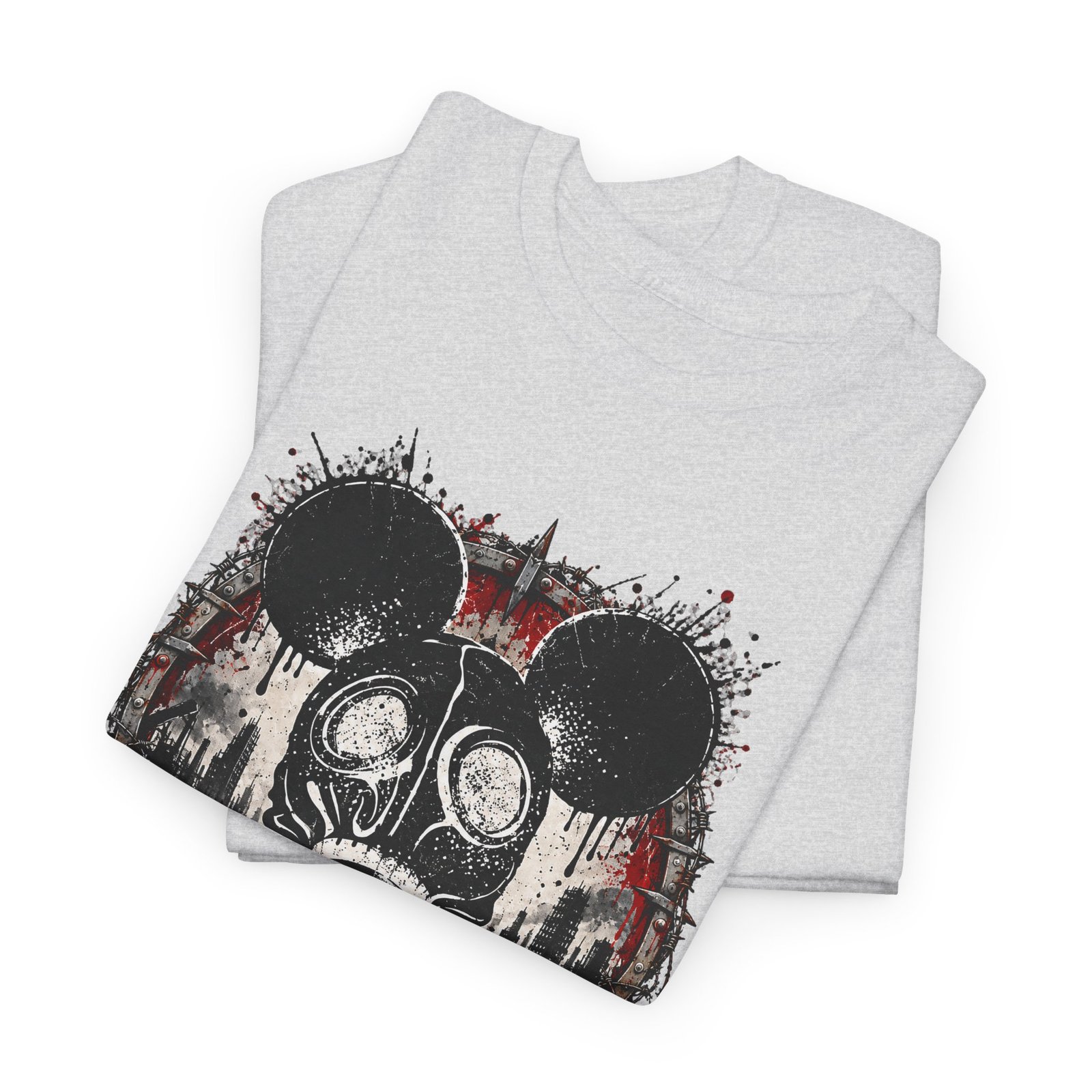 Gas Mask Mouse - Unisex T-Shirt – Cute, Creepy and Ready for Anything - Image 3