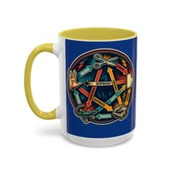 Rock Paper Scissors Lizard LLAP – Color Accent 11oz or 15oz Mug – Sip Long and Prosper - Image 46