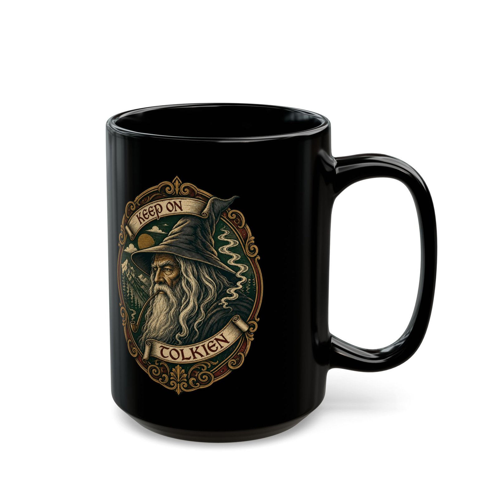 Keep On Tolkien - Black Mug – Wizard Wisdom - Image 5