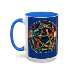 Rock Paper Scissors Lizard LLAP – Color Accent 11oz or 15oz Mug – Sip Long and Prosper - Image 30