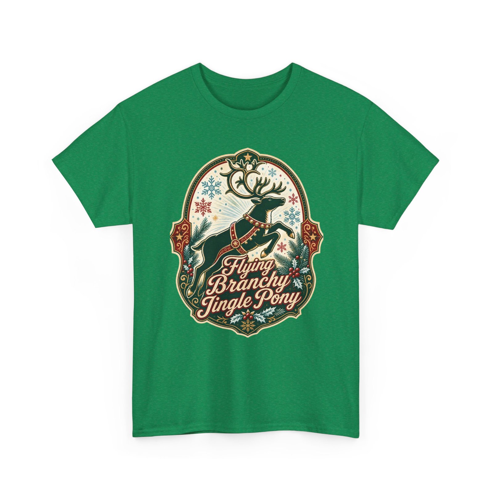 Flying Branchy Jingle Pony - Unisex T-Shirt – Reindeer Ridiculousness - Image 15