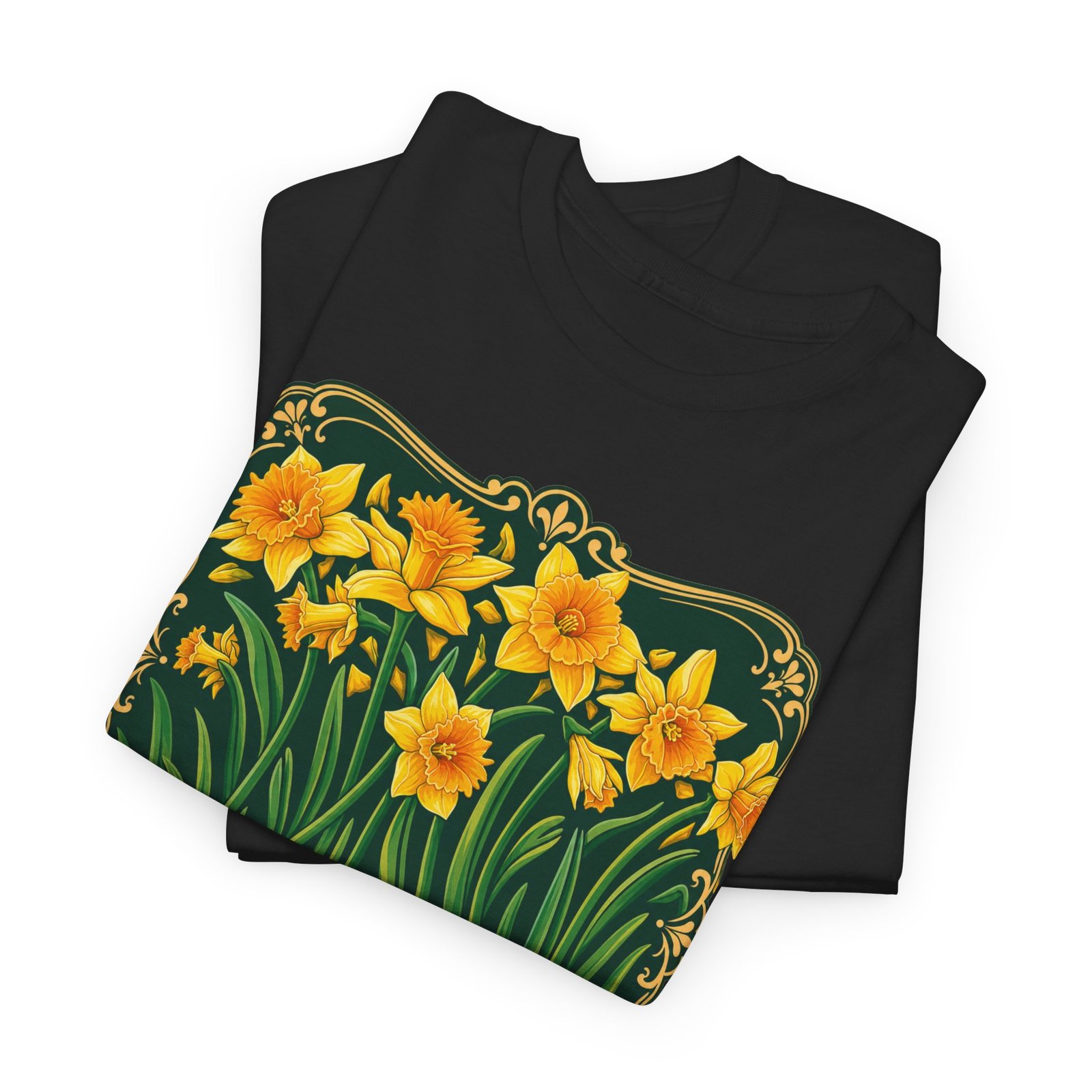 Daffodils – Unisex T-Shirt – Bloom with Bright Energy - Image 3