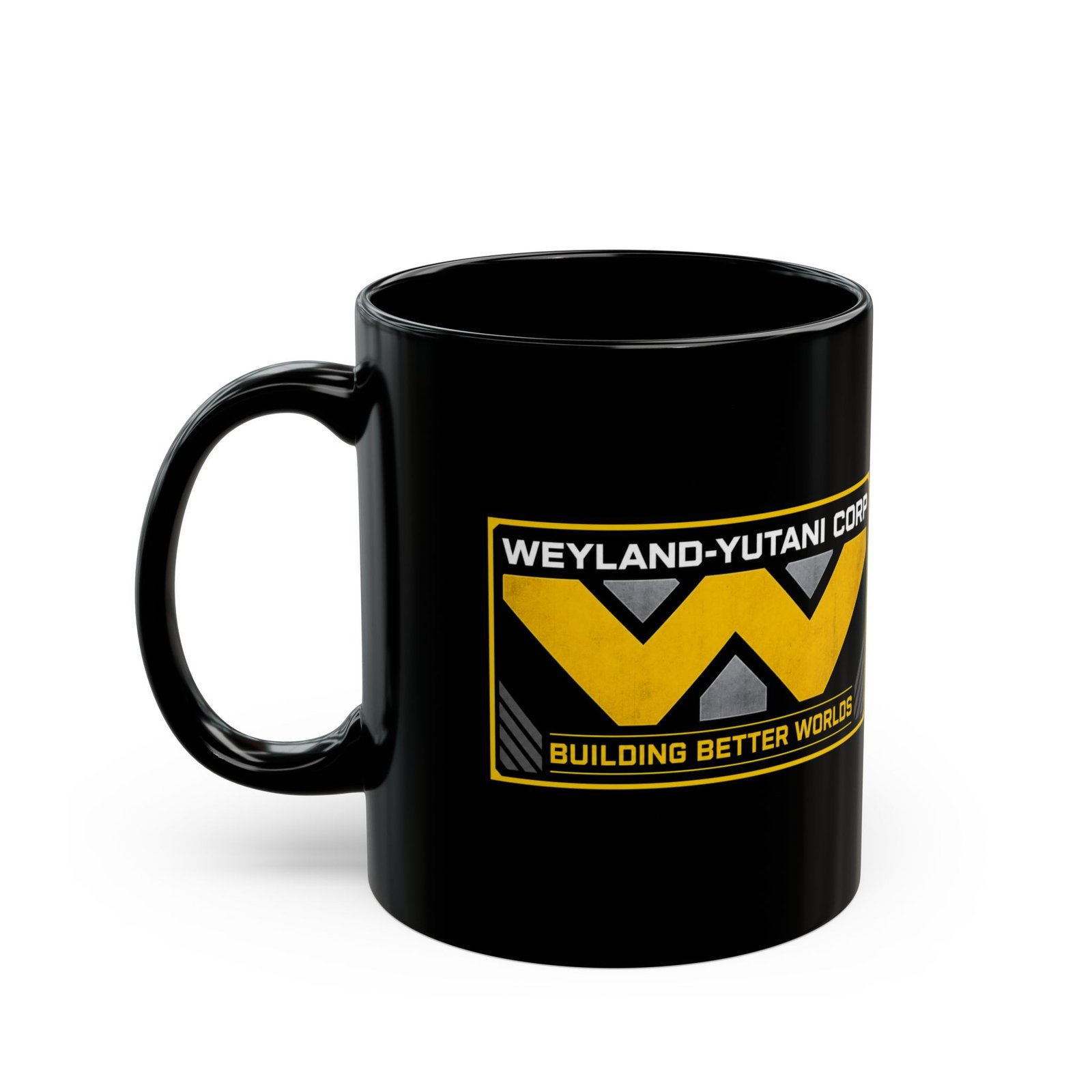Weyland-Yutani Corp - Black Mug – Building Better Worlds, One Sip at a Time - Image 2
