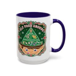 Elf Food Groups – Color Accent Mug – Sweet Sips, North Pole Style - Image 27
