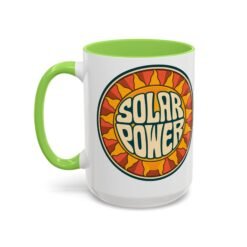 Solar Power – Color Accent Mug – Renewable Morning Energy - Image 36