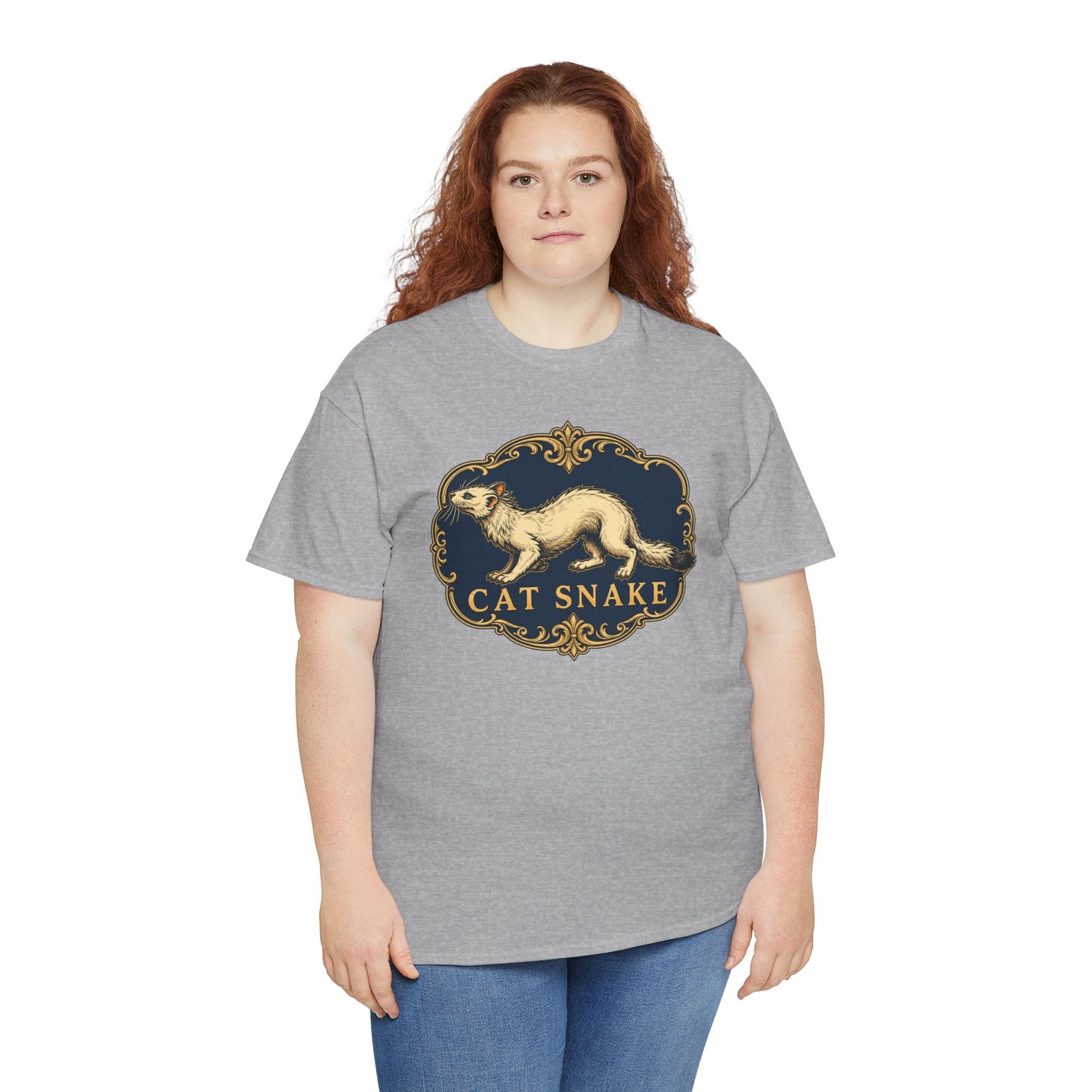 Cat Snake – Unisex T-Shirt – Long, Silly, and Full of Mischief - Image 9