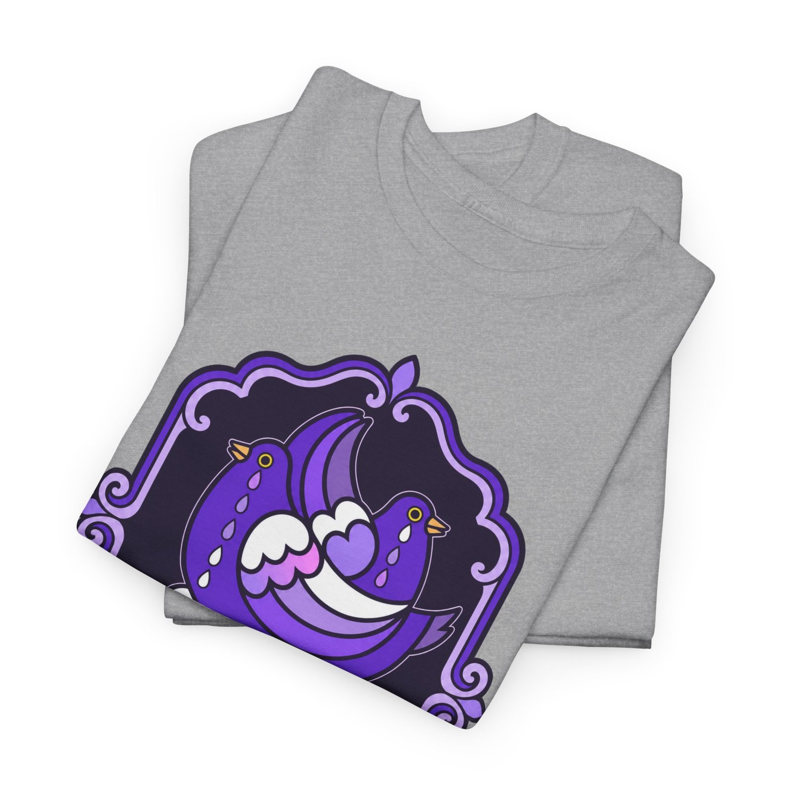 Purple Doves Crying – Unisex T-Shirt – Some Feelings Need No Explanation - Image 3