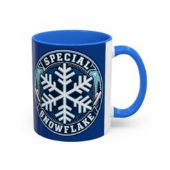Alternative view of Special Snowflake – Color Accent 11oz or 15oz Mug – Uniquely Caffeinated