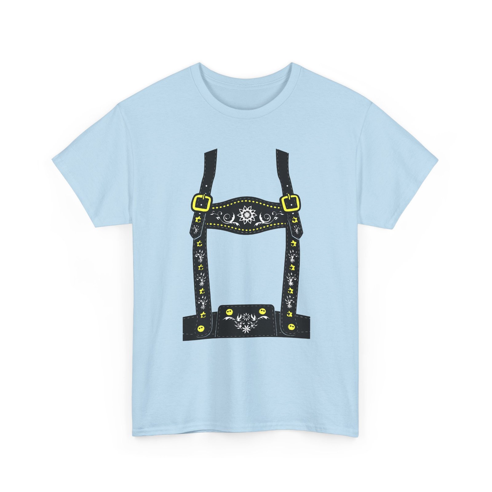 Lederhosen Costume - Unisex T-Shirt – Funny Oktoberfest Bavarian-Inspired Costume - Image 18