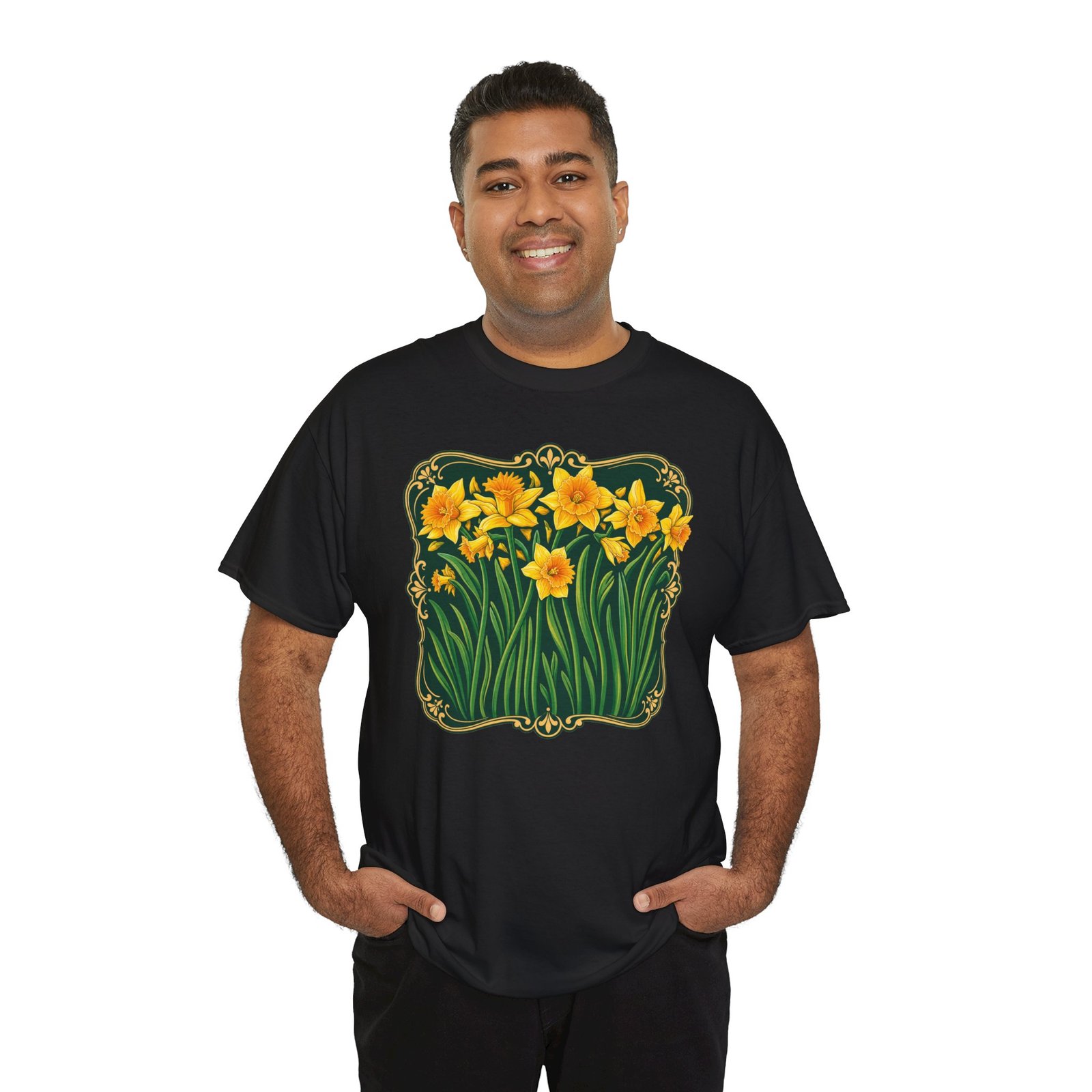 Daffodils – Unisex T-Shirt – Bloom with Bright Energy - Image 10