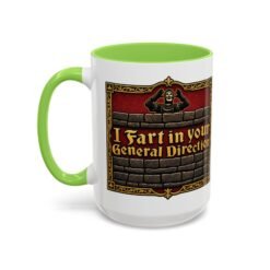 I Fart in Your General Direction - Color Accent Mug – Monty Python French Taunter Coffee Mug - Image 36