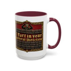 I Fart in Your General Direction - Color Accent Mug – Monty Python French Taunter Coffee Mug - Image 37