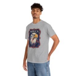 ’Merica - Unisex T-Shirt – Bald Eagle, Big Attitude - Image 8