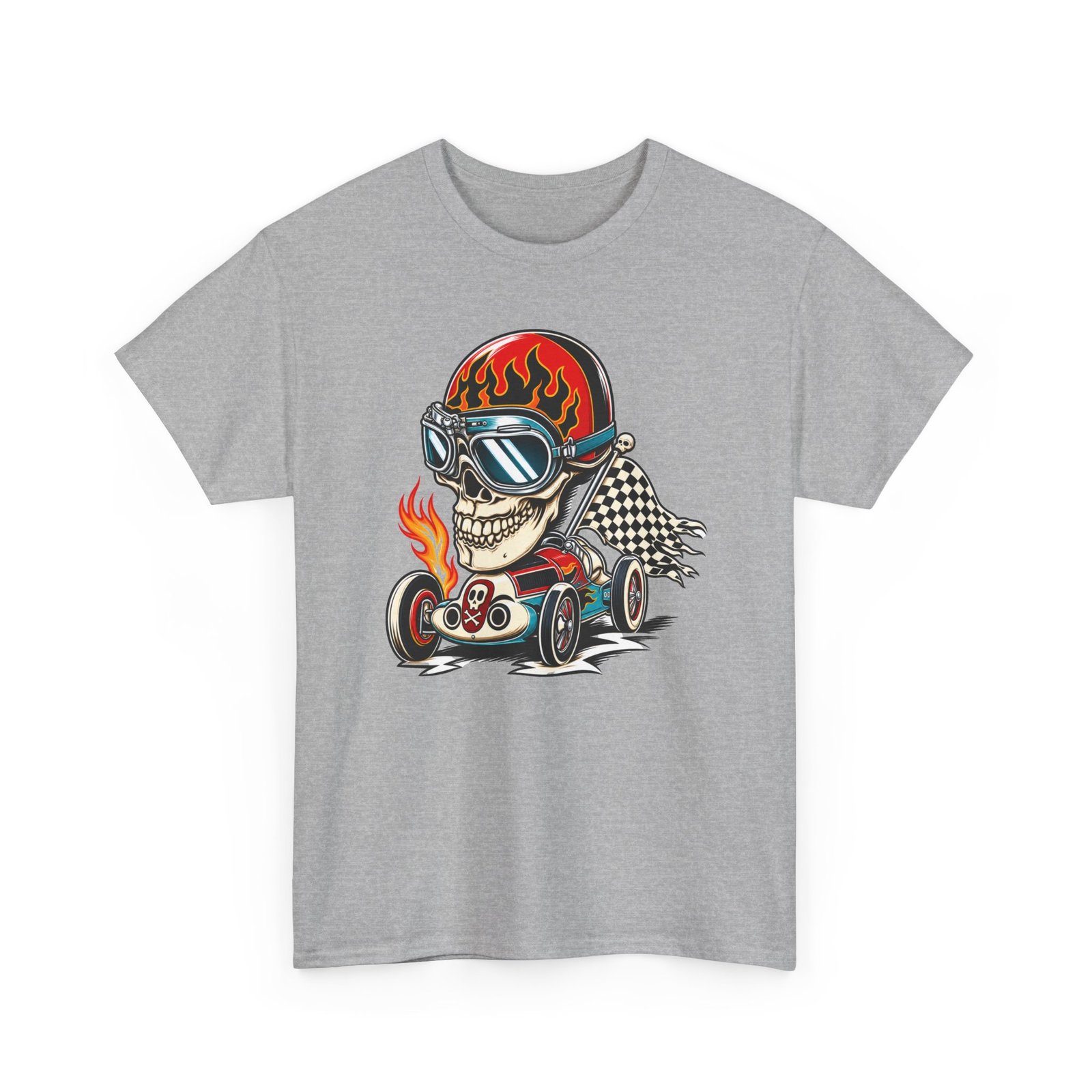 Death Race Skull – Unisex T-Shirt – Full Throttle to the Finish - Image 12