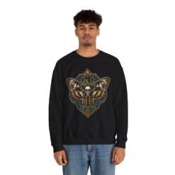 Death's-Head Moth - Unisex Sweatshirt – Dark Elegance - Image 5
