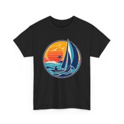 Retro Sail and Sun - Unisex T-Shirt – Vintage Sailboat, Nautical - Coastal - Image 12