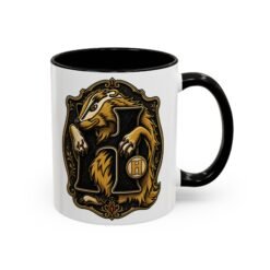 Alternative view of House of Badger – Accent Color Mug – Wizarding School Magic in Every Sip