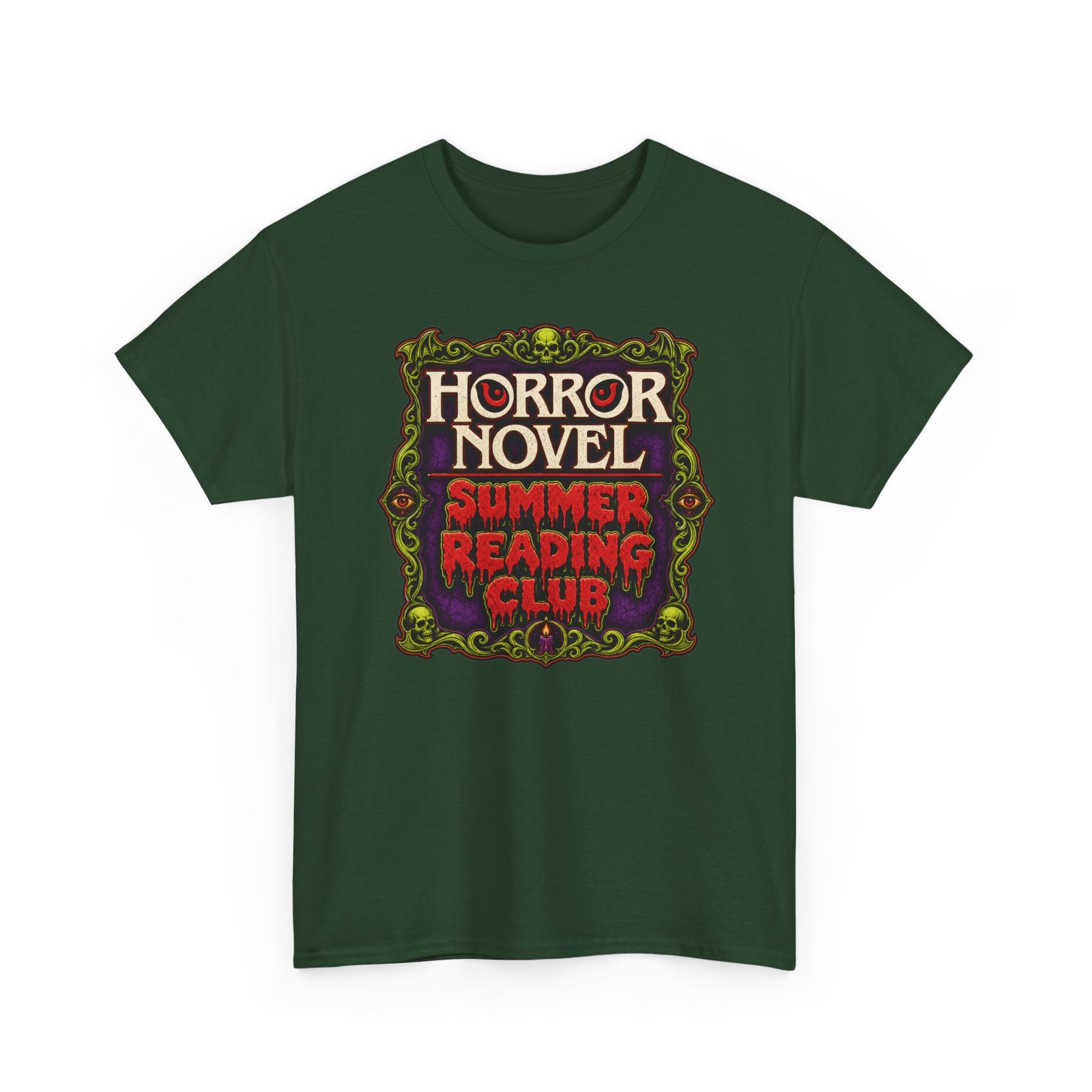 Horror Novel Summer Reading Club – Unisex T-Shirt – Gothic Book Lover - Image 22