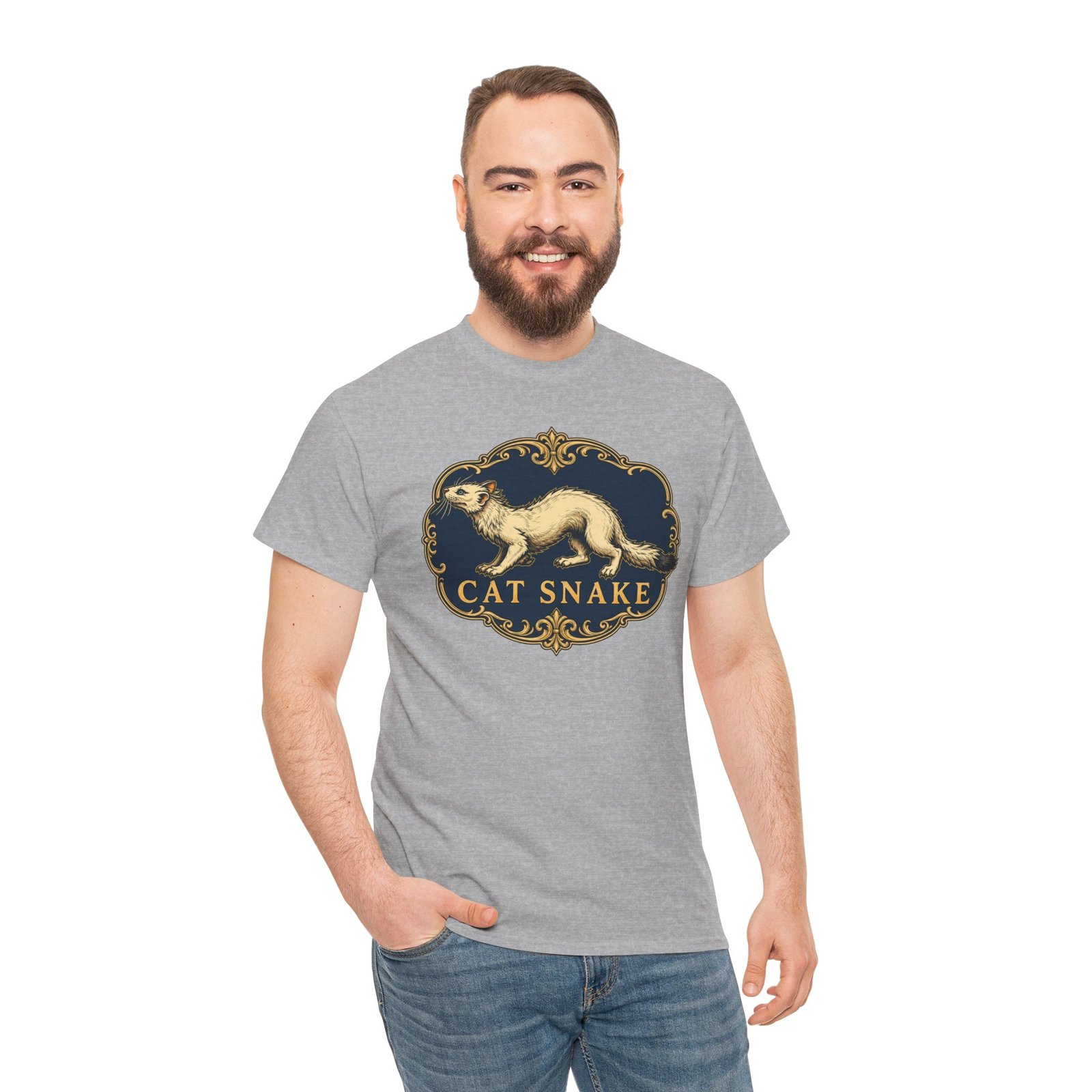 Cat Snake – Unisex T-Shirt – Long, Silly, and Full of Mischief - Image 7