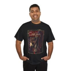Bat Noir – Unisex T-Shirt – Bram Stoker’s Vampire Bat in the Shadows - Image 6