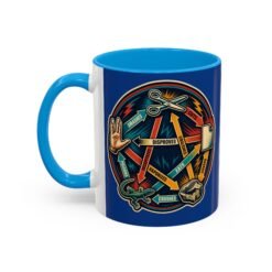 Rock Paper Scissors Lizard LLAP – Color Accent 11oz or 15oz Mug – Sip Long and Prosper - Image 14