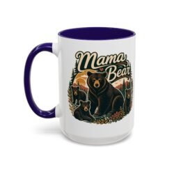 Mama Bear - Color Accent Mug – Fierce Sips, Cozy Vibes - Image 16