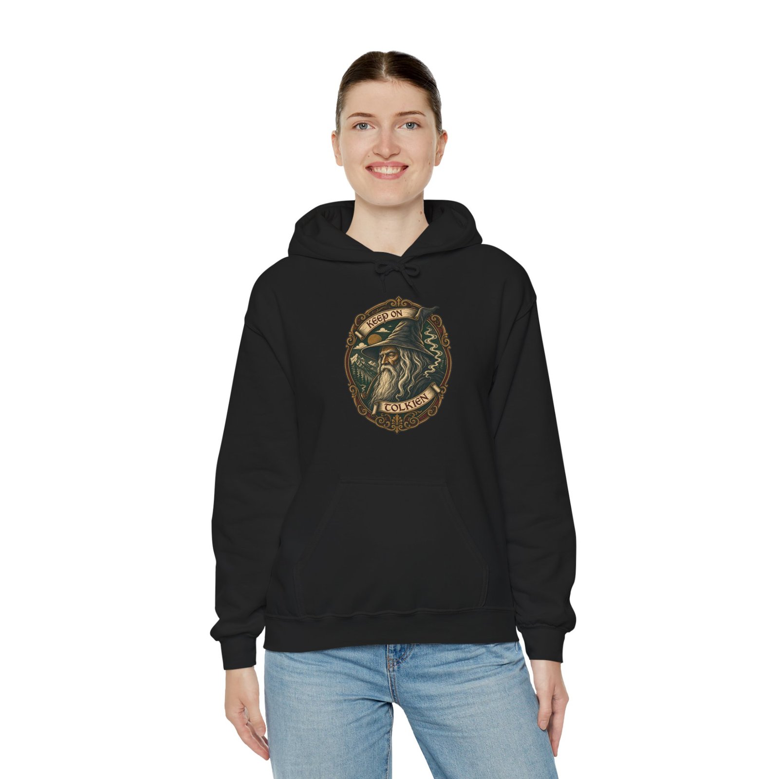Keep On Tolkien - Unisex Hoodie – Gandalf, Lord of the Rings and Middle-earth Fantasy - Image 8