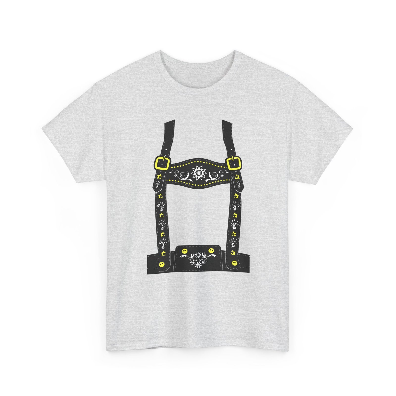 Lederhosen Costume - Unisex T-Shirt – Funny Oktoberfest Bavarian-Inspired Costume - Image 10