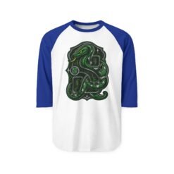House of Snake – Unisex Raglan T-Shirt – Wizarding School Strategy Meets Game-Day Style - Image 10