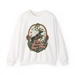 Flying Branchy Jingle Pony - Unisex Sweatshirt – Absurdly Festive - Image 11
