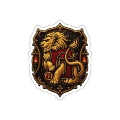 House of Lion – Outdoor Sticker – Wizarding School Courage That Sticks - Image 8