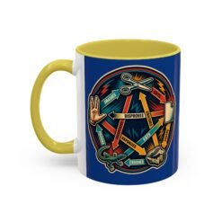 Rock Paper Scissors Lizard LLAP – Color Accent 11oz or 15oz Mug – Sip Long and Prosper - Image 24