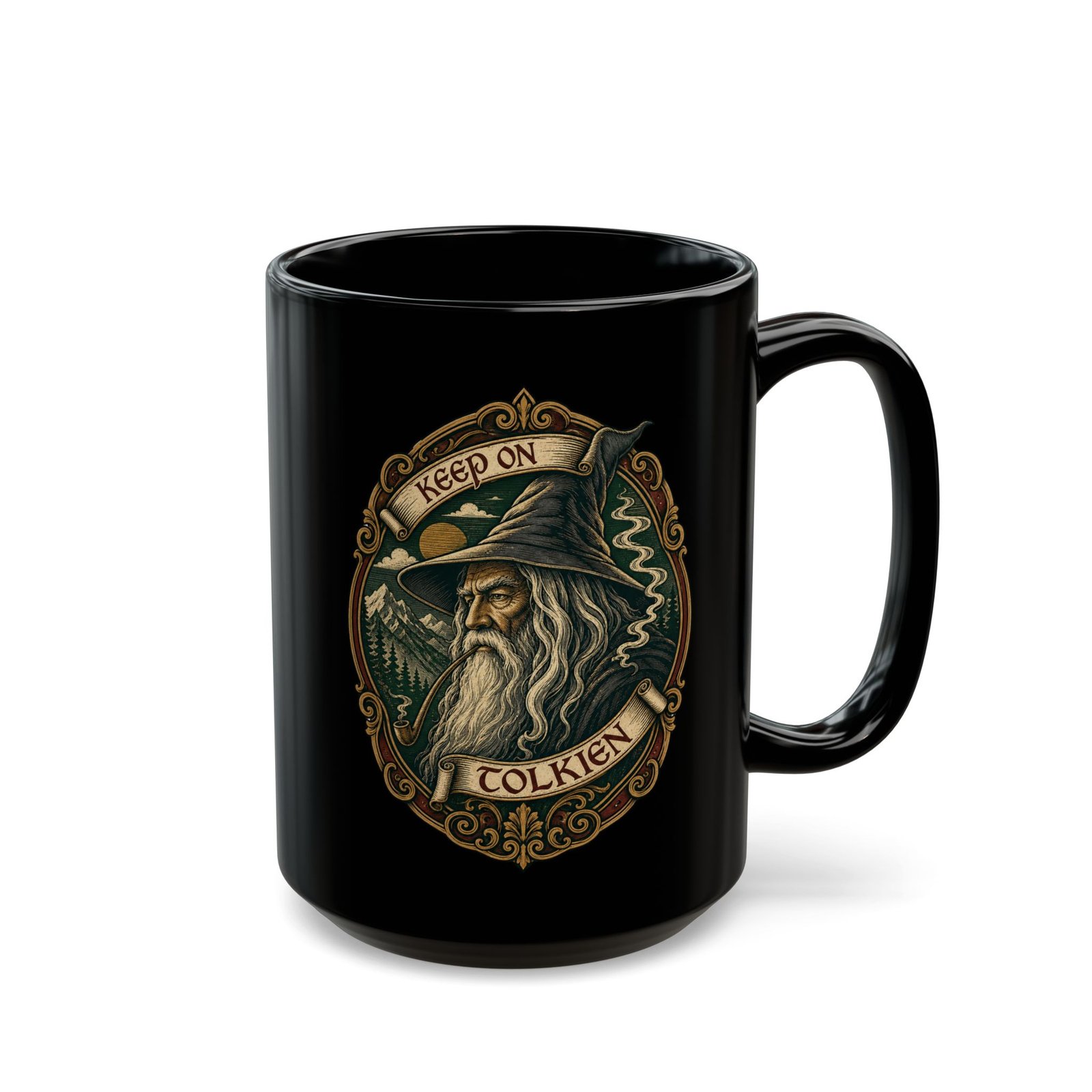 Keep On Tolkien - Black Mug – Wizard Wisdom - Image 7