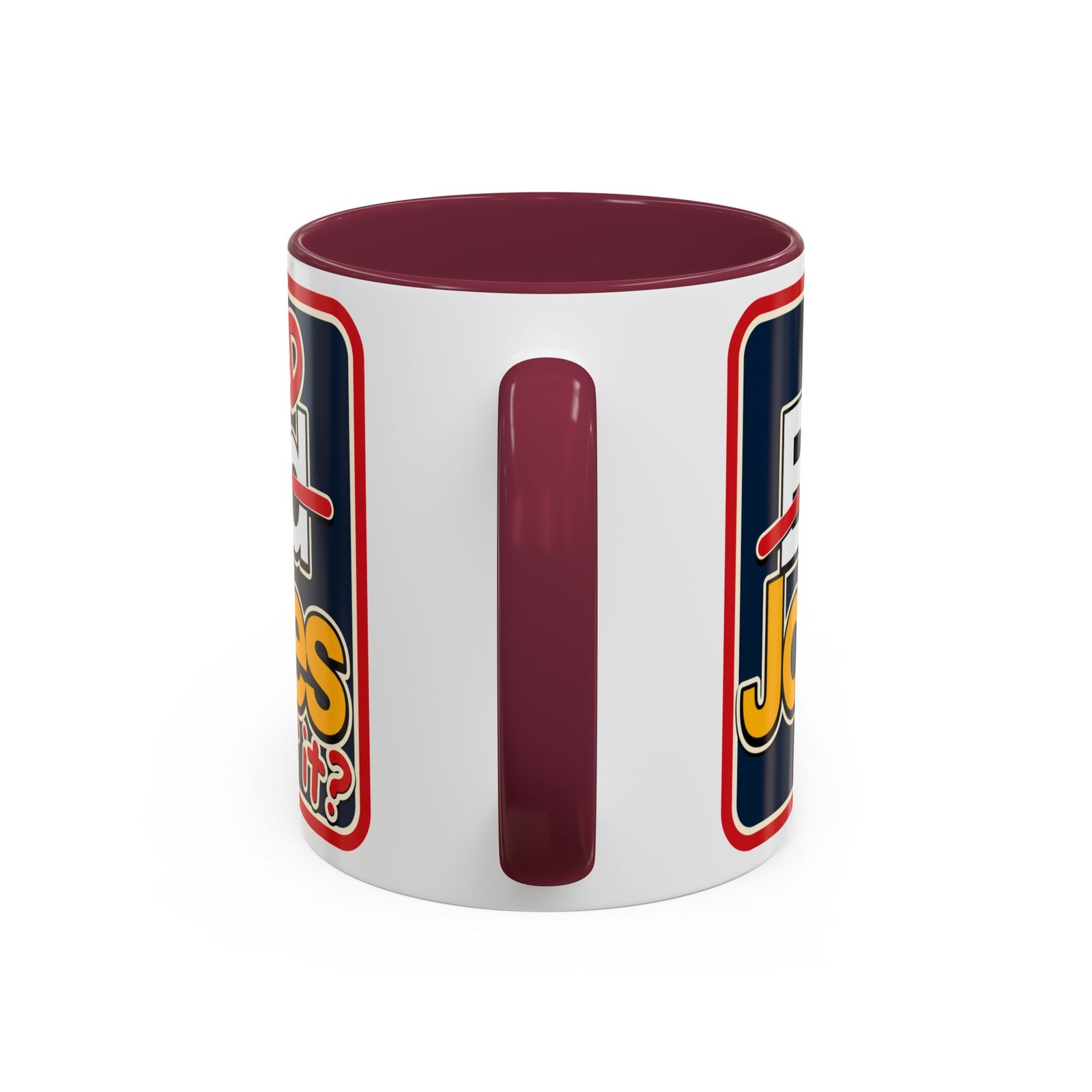 Dad Jokes – Color Accent Mug – Get It? You Will. - Image 6