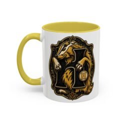 House of Badger – Accent Color Mug – Wizarding School Magic in Every Sip - Image 8