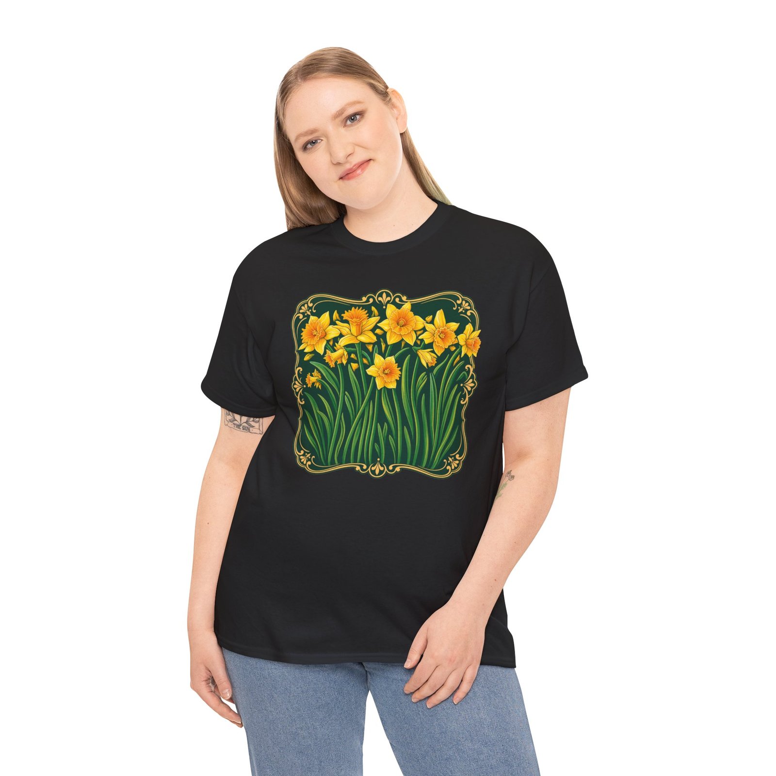 Daffodils – Unisex T-Shirt – Bloom with Bright Energy - Image 6