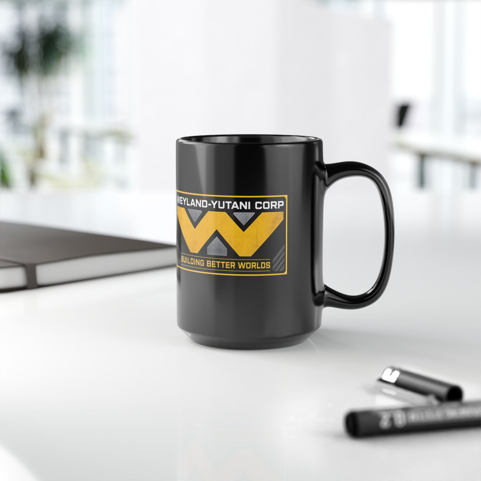 Weyland-Yutani Corp - Black Mug – Building Better Worlds, One Sip at a Time - Image 10