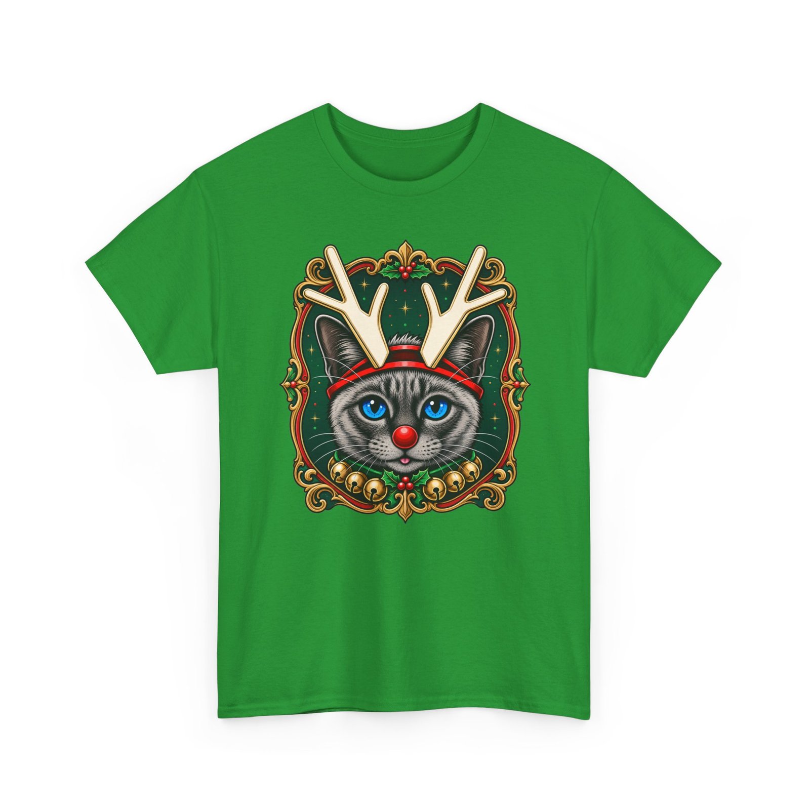 Rudolph the Reindeer Cat Unisex T-Shirt – Purr-fectly Festive Feline Fun - Image 14